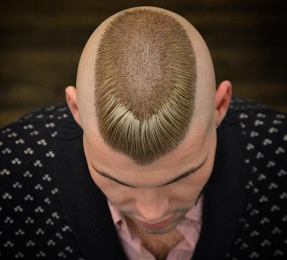 Funky Flat Top Mohawk Men Hairstyle