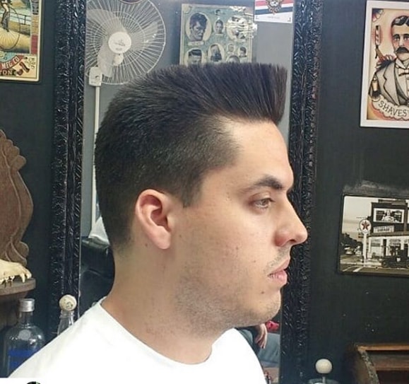 Flat Top Hairstyle with Faded