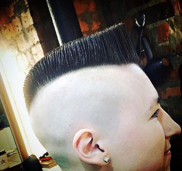 Flat Top Mohawk with Shaved Sides