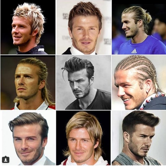 David Beckham hairstyles