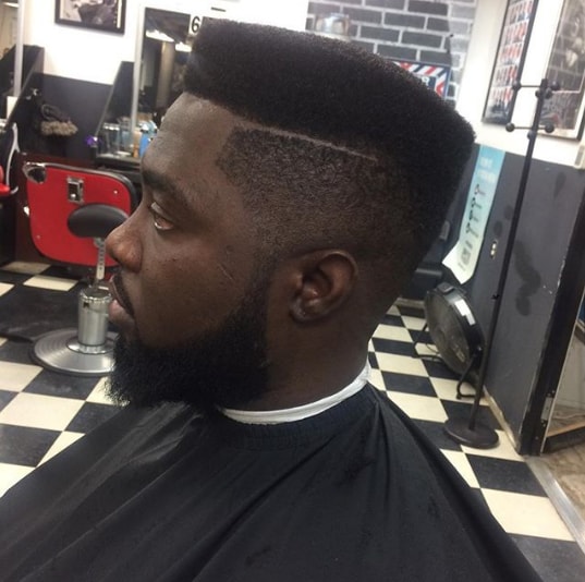 High Top Haircut With A Surgical Design