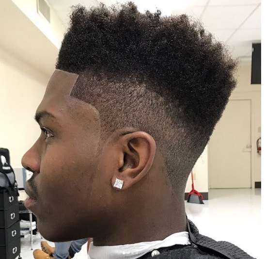 High Top With Fade And Twists Men Hairstyle