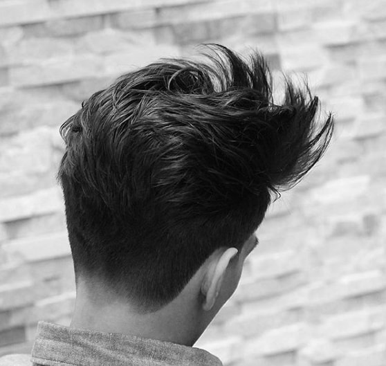 Short Sides with High Brushed Up Top