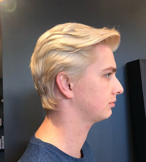 Side Comb Over with Textured Layered