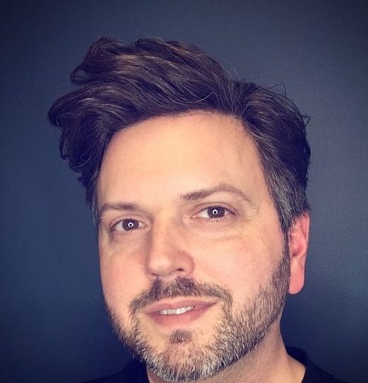 Simple Side Parted Wavy End Men Hairstyle