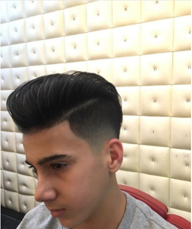 Long On Top With Side Fade Men Hairstyle