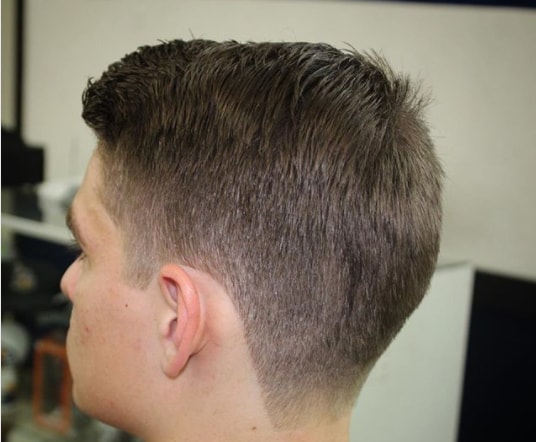 Short Hairstyle With Faded Sides