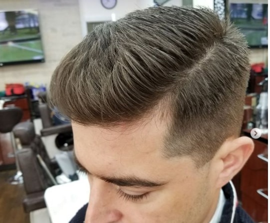 Side Swept With High Fade