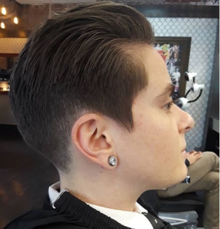 Swept Back With Undercut