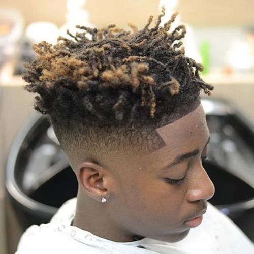 High Top Fade Haircut With Dreads