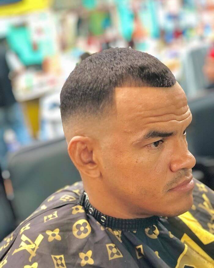 Mid Fade Buzz cut 