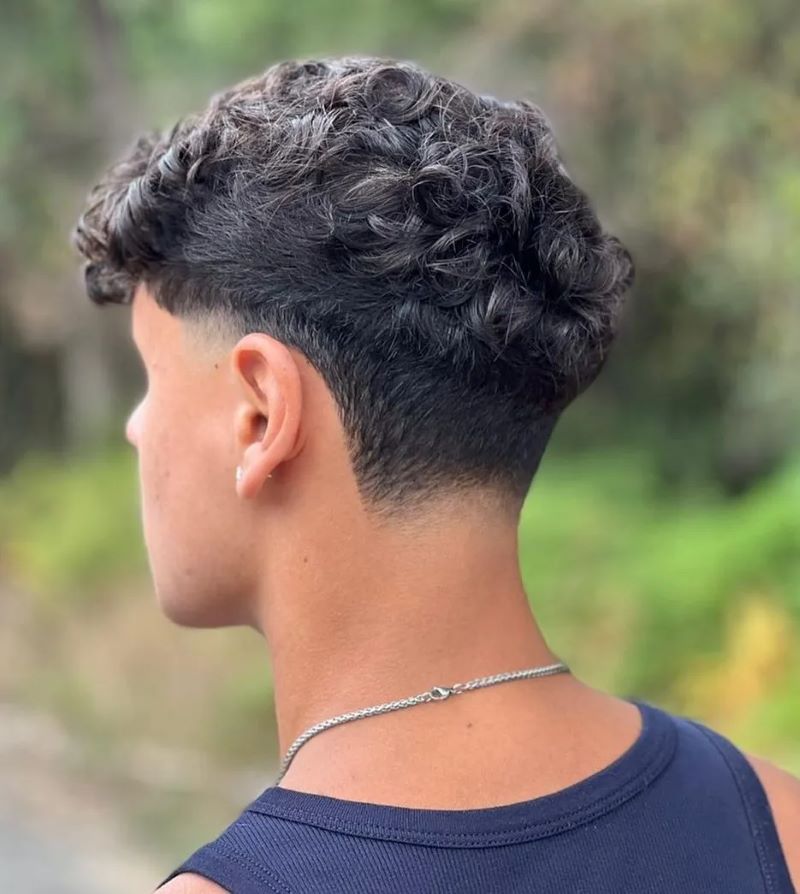 Low Taper Curly Hair