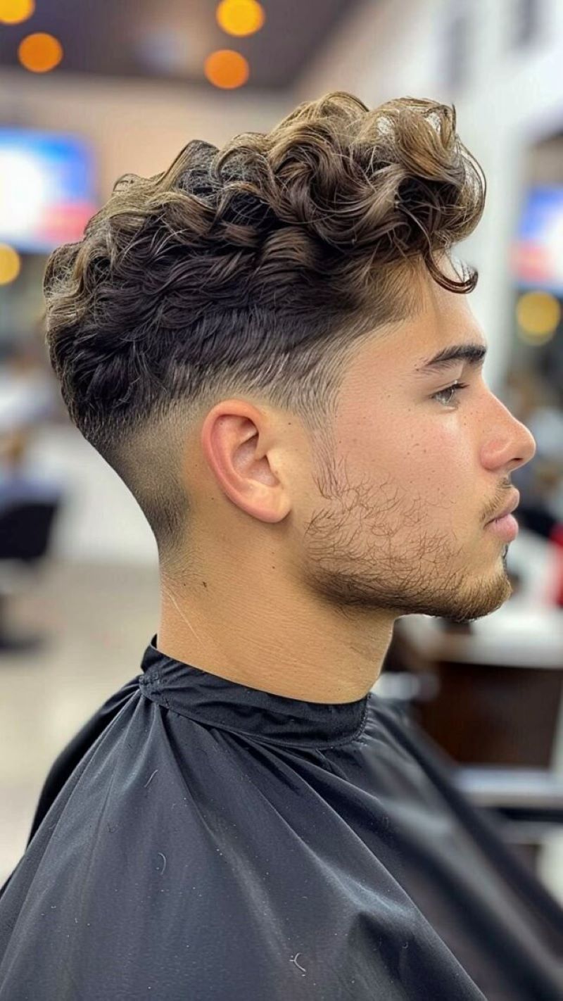 Marble Curl Fade