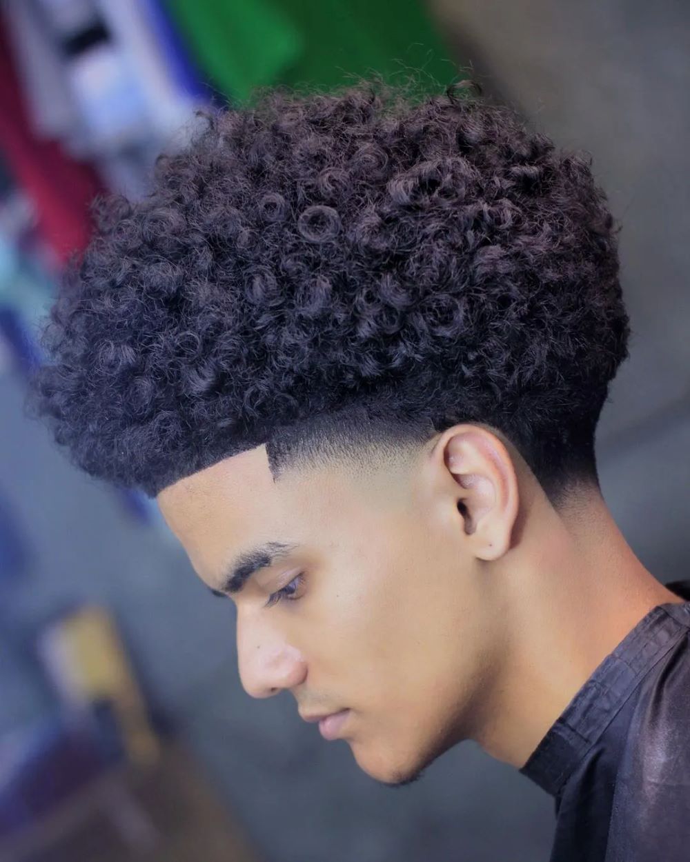 Mid Taper with Voluminous Curls